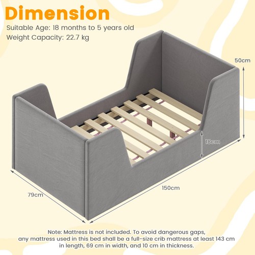 Toddler bed frame soft - toddler,